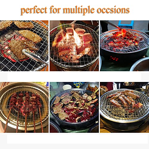 Fivebop Multi-Purpose Stainless Steel Cross Wire Round Steaming Cooling Barbecue Racks/Carbon Baking Net/Grills/Pan Grate With 3 Legs (13.7 Inches) #TOP5
