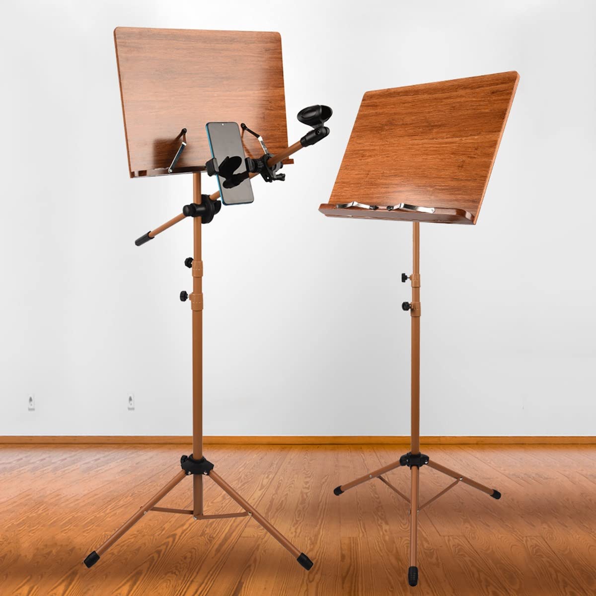 Tragbarer klappbarer Notenständer aus Holz, höhenverstellbar 70–190 cm, für Guzheng, Bücher, Zeitschriften, Dokumente und Laptop