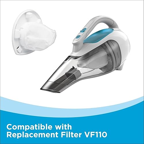 Miniatura 4 de BLACKY DECKERR Dust Buster - Aspiradora de mano inalámbrica, aspiradora portátil para auto y hogar recargable, potente succión, boca ancha