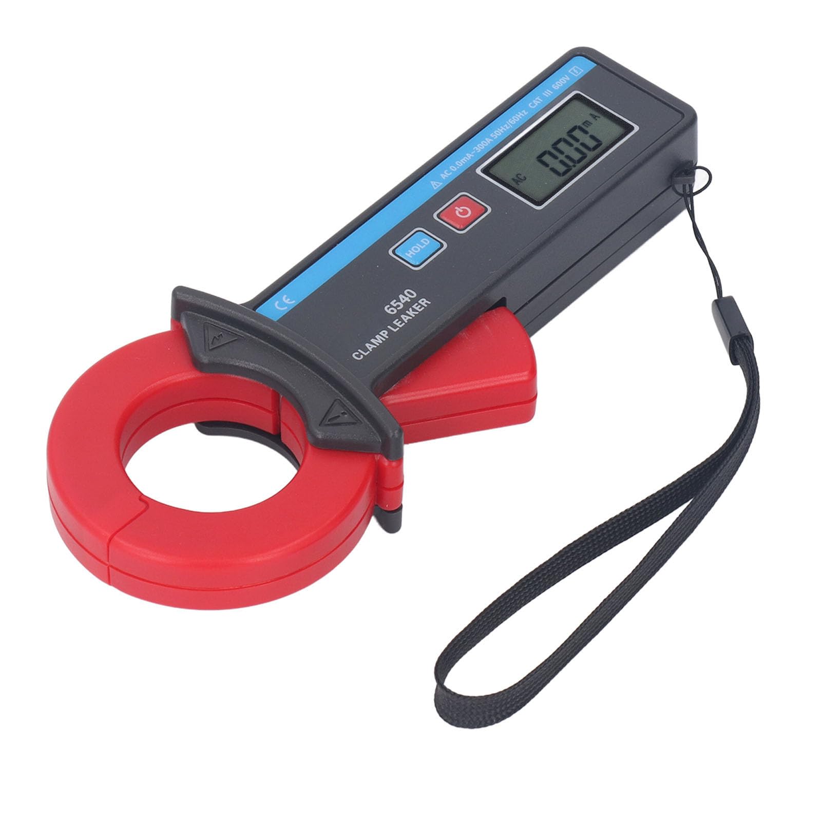 Medidor de Pinza de Corriente de Fuga Multímetro Digital T RMS 300.0A Tamaño de Mandíbula de 40 Mm con Prueba sin Contacto Adecuado para Campos Aplicables