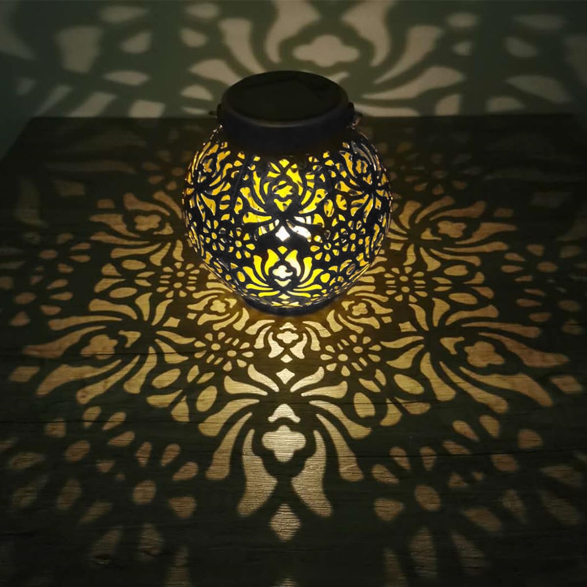 Solar Light Spiral LED Lantern (Ferrous Metals) - Image 3