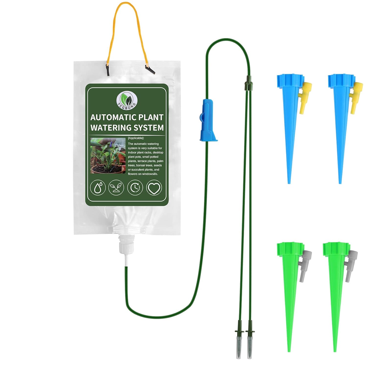 Plant Watering Devices, 1 L Drip Irrigation Bags with 4 Automatic