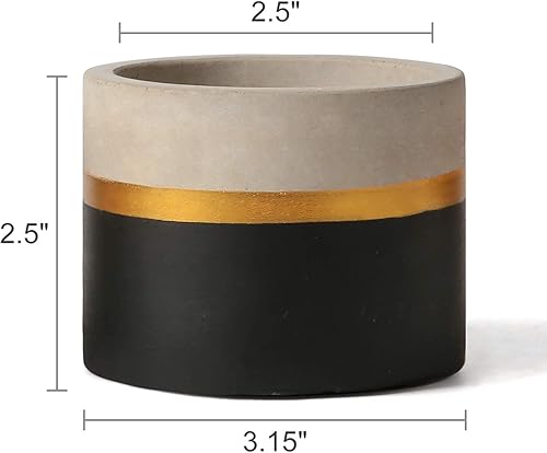 Miniatura 7 de Mkono Juego de macetas pequeñas para suculentas de 3 pulgadas, moderno recipiente pequeño para plantas de interior, decoración de Navidad, hogar,