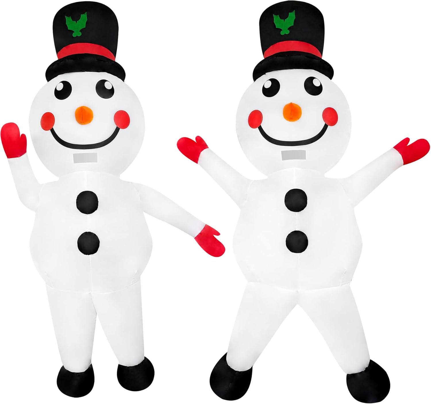 Christmas Snowman Inflatable Costume Blow-up Suit Cosplay Outfit for Adult,Halloween,Christmas Party/Parade - Image 8