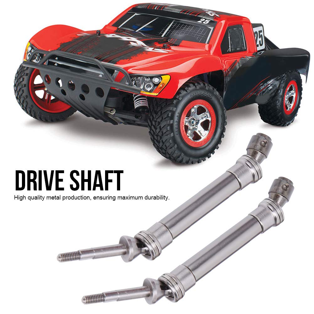 1/10 RC Metal CVD Transmission Shaft Fit with 2 x Nut,RC Rear Drive Shaft Set,4 x Screw for Slash Car NSV775(Titanium), RC Rear Drive Shaft Set, 1/10 RC Metal CVD Transmidrive shaft cvd drive sh
