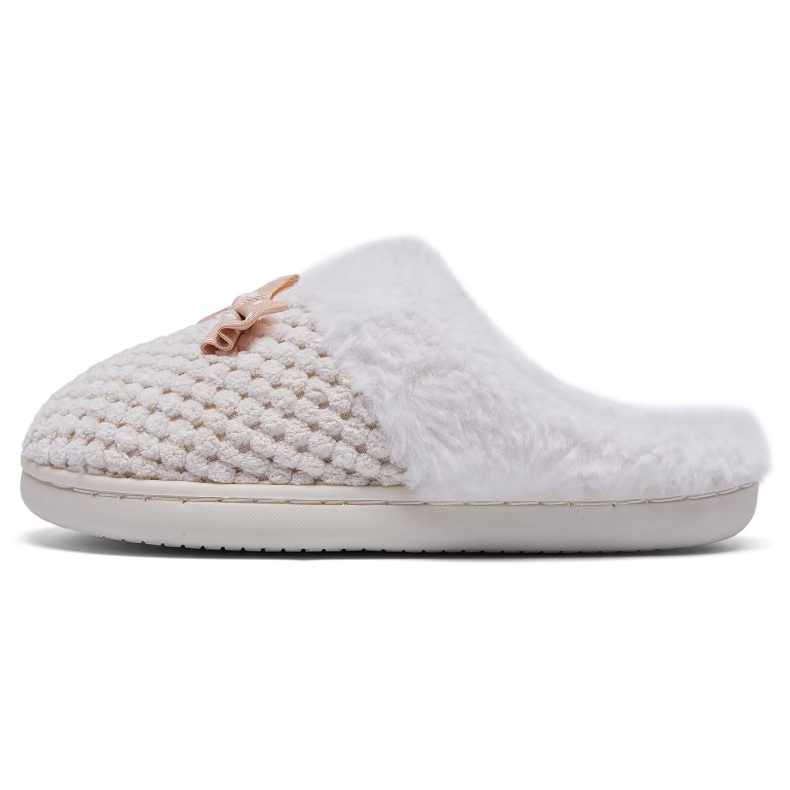 Pantuflas para niños, pantuflas para niñas, zapatos de casa de | Espuma viscoelástica, cómoda, similar a la lana, forro polar de felpa, sin cordones, antideslizante