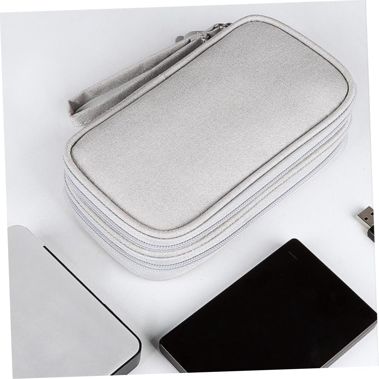 DOITOOL 2piezas Organizador Electrónico De Viaje Bolsa Portátil De Almacenamiento para Cables Auriculares y Accesorios Funda De y Ligera