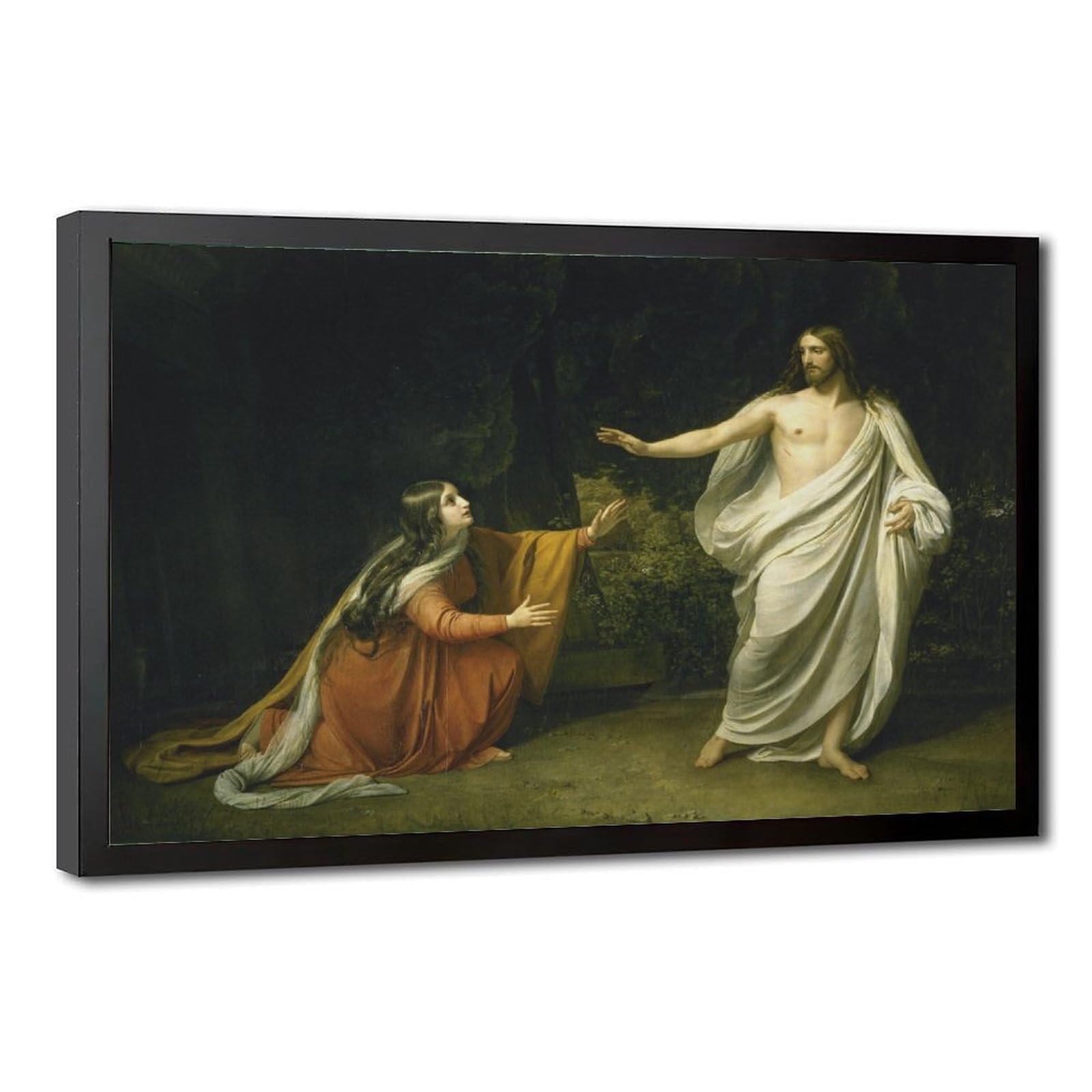 WCYB Christ's Appearance to Mary Magdalene After Resurrection by Alexander Andreyevich Ivanov Posters Prints Canvas Deco Paintings Wall Art Hangable Frame