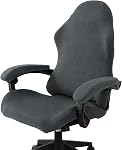 PATIKIL 1 Set Office Chair Cover, Desk Chair Cover Stretchable Universal Computer Seat Slipcover Large with Armrest Covers Zipper for Rolling Office Chairs Home Desk Seat, Pink