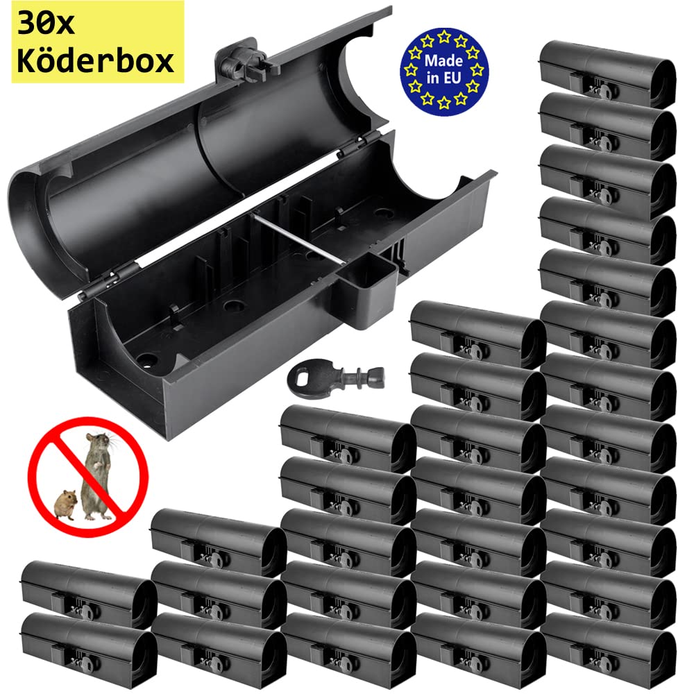 30x Tubo Scatola per esche Topo Regalo Multi Ratto Controllo Petigi