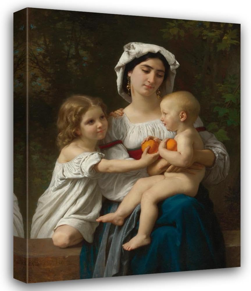 ArtDirect Les Oranges (1865) 8x10 UnFramed Museum Art Print Poster Ready for Framing by William Bouguereau (French, 1825-1905)