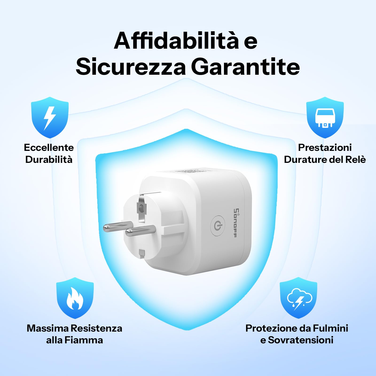 SONOFF S61s Presa Intelligente 16A/3840W – Smart WiFi con Controllo da Remoto e Vocale — immagine 6 di 14