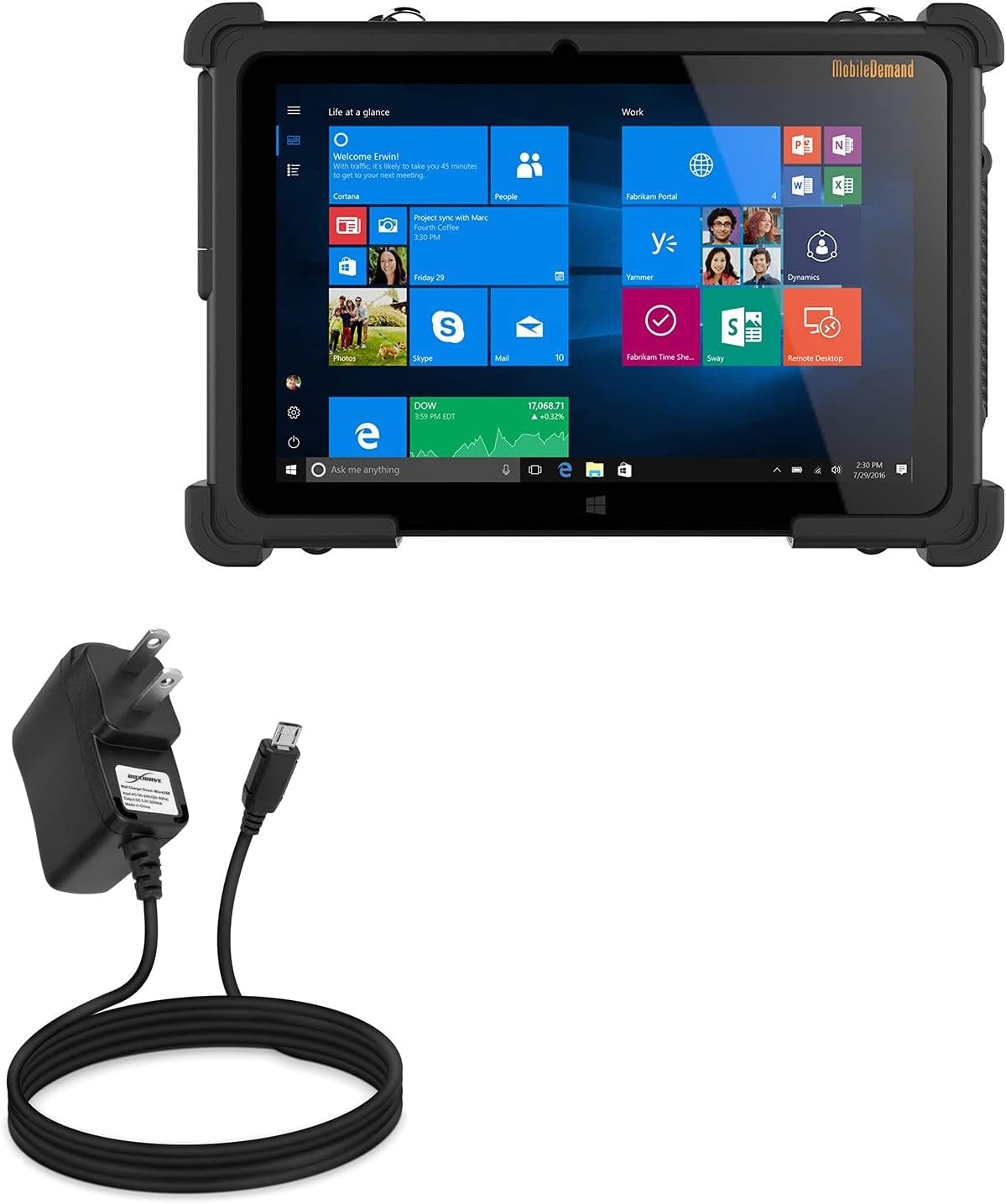 BoxWave Cargador para MobileDemand xTablet Flex 10A (cargador de