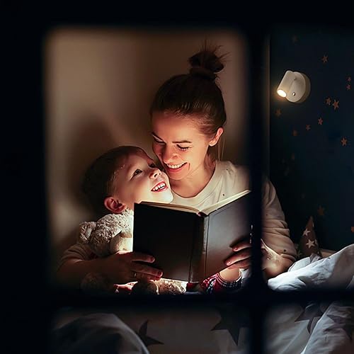 Miniatura 6 de Luzden Antorcha de carga tipo C, luz nocturna, luces LED de lectura, ajuste de brillo, rotación magnética de 350, control táctil, lámparas para