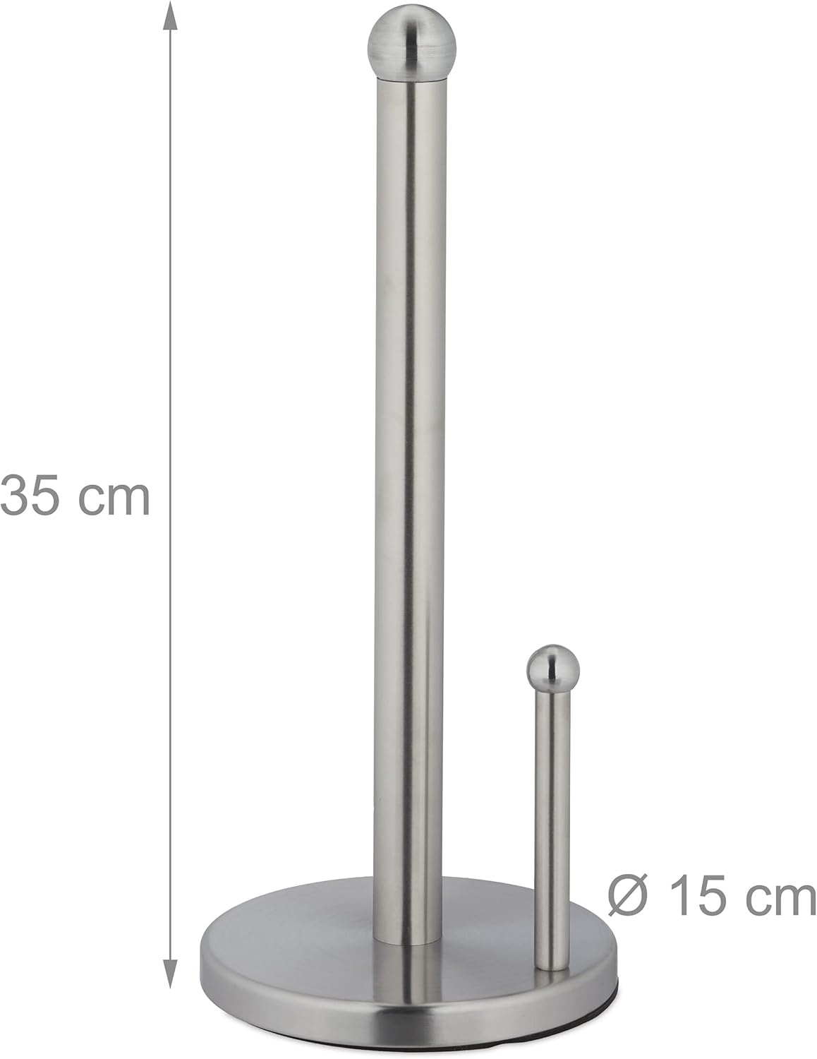 Diagram showing dimensions of the kitchen roll holder