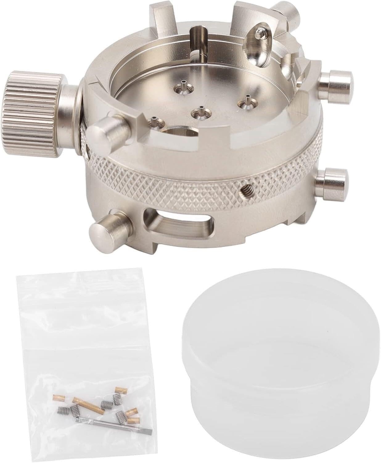 Base de Support de Mouvement de Montre en Acier Inoxydable, pour Outil de réparation 7750 avec colonnes en Laiton
