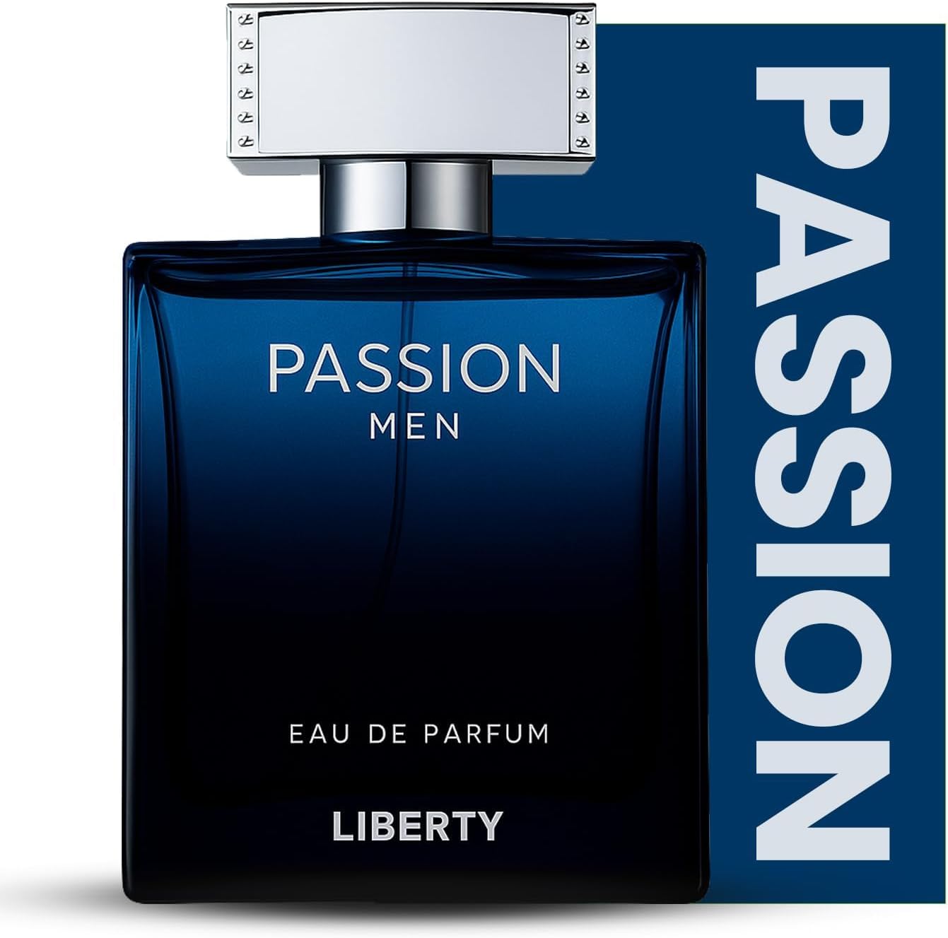 Liberty Luxury Passion Perfume for Men (100ml/3.4Oz), Eau De Parfum (EDP), Crafted in France, Long Lasting Smell, Spicy Notes.