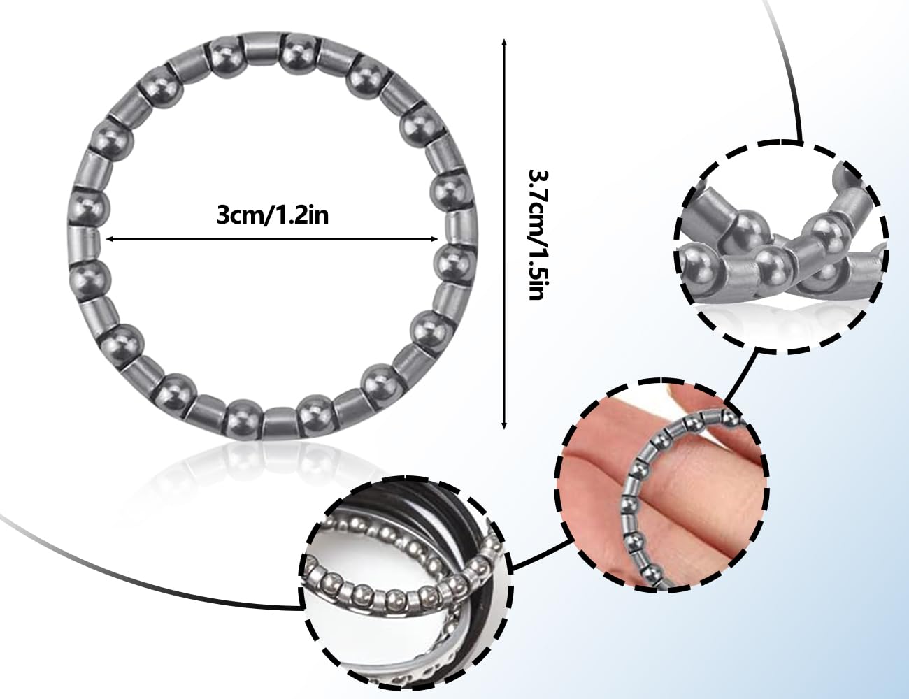 12 Cuscinetti A Sfere Per Bici - Diametro 40mm, Per Manovelle E Sterzo - Foto 5