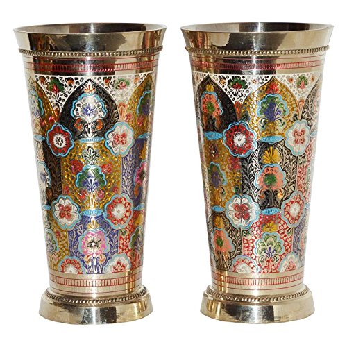Shrinath Art Gallery Brass Indian Traditional Punjabi Lassi Glass , Big