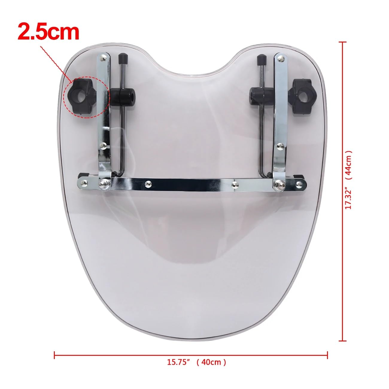 Arabrezza E Deflettori Per Moto Parabrezza Moto Universale(Clear)