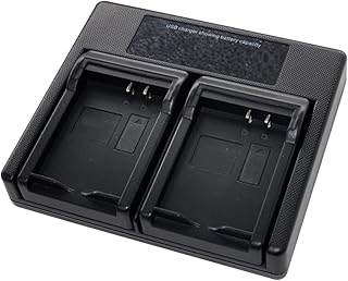 USB Dual Battery Charger for EN-EL20 EN-EL20a EN-EL22 EN-EL24 MH-27; for Nikon 1 J1 J2 J3, 1V3, Coolpix AW1 A, Coolpix P1000, P950 Digital Camera
