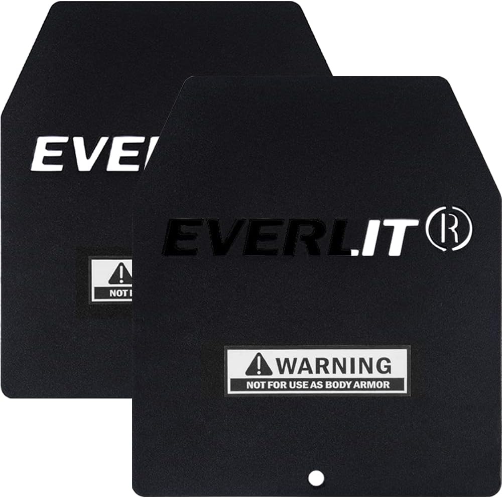 EVERLIT Weight Plates 5.75 LB/ 8.75 LB Pair for Tactical Weighted Vest, Strength Training, Running, Workout