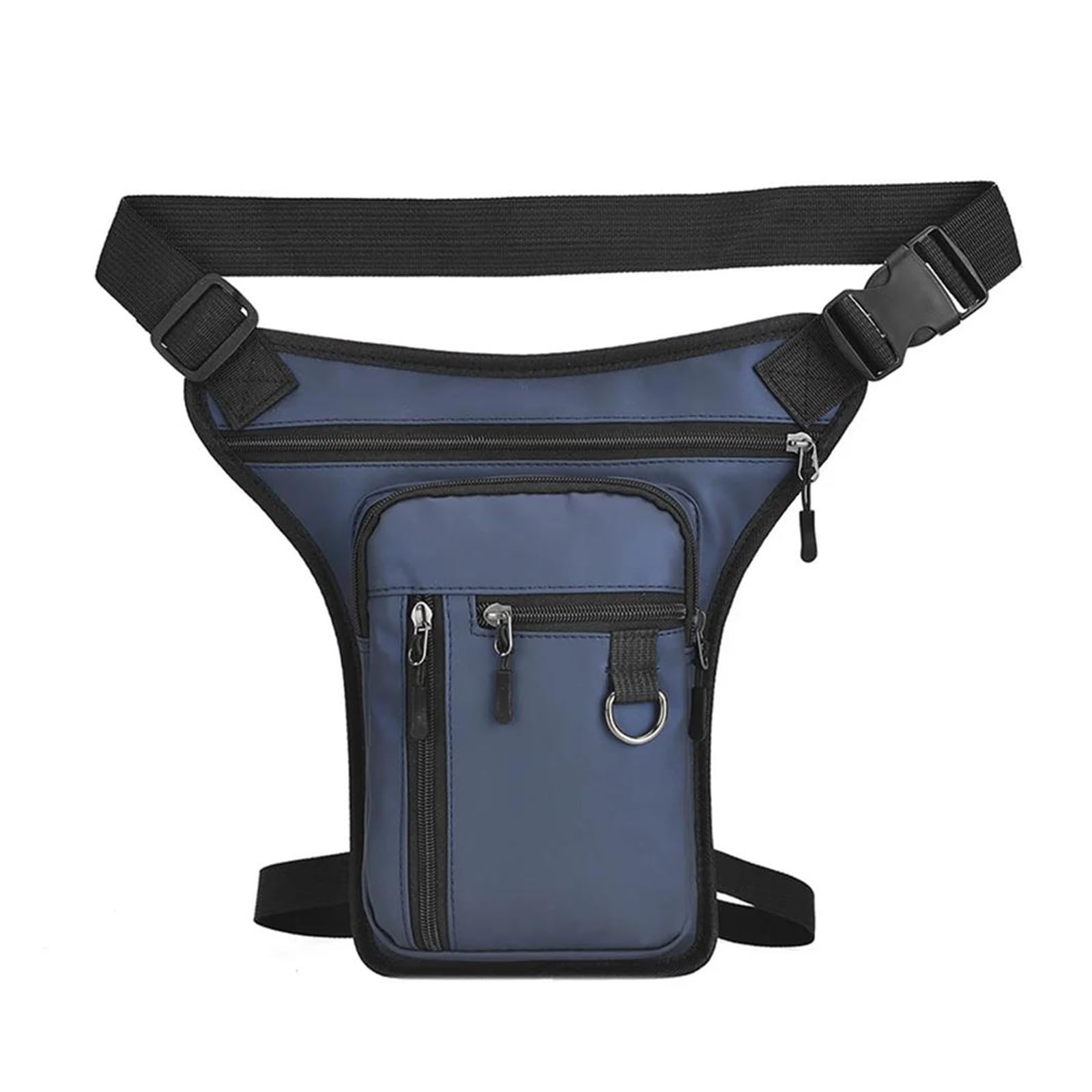 Motorradtasche Multifunktionale Wasserdichte Einzel-Schulter-Bein-Seitentasche Umhängetaschen Herren Taille Beintasche Für Outdoor Wandern Moto Accesorios Motorradhelmtasche Aufbewahrungstaschen(Blue)