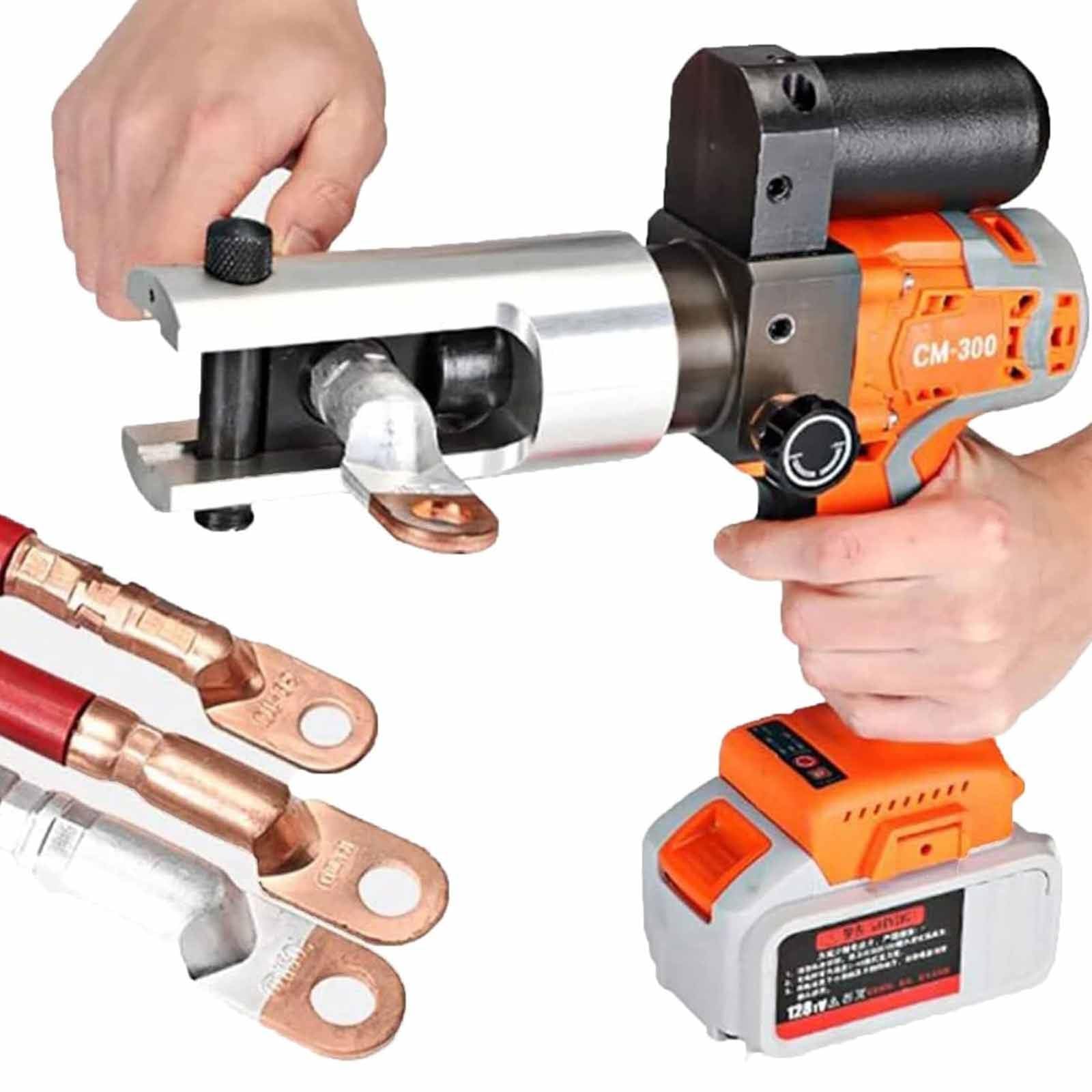 Elektryczne szczypce hydrauliczne zasilane akumulatorowo Elektryczne narzędzie do zaciskania z możliwością ładowania Złącza przewodów elektrycznych 360° Zaciskarka Pro Idealna