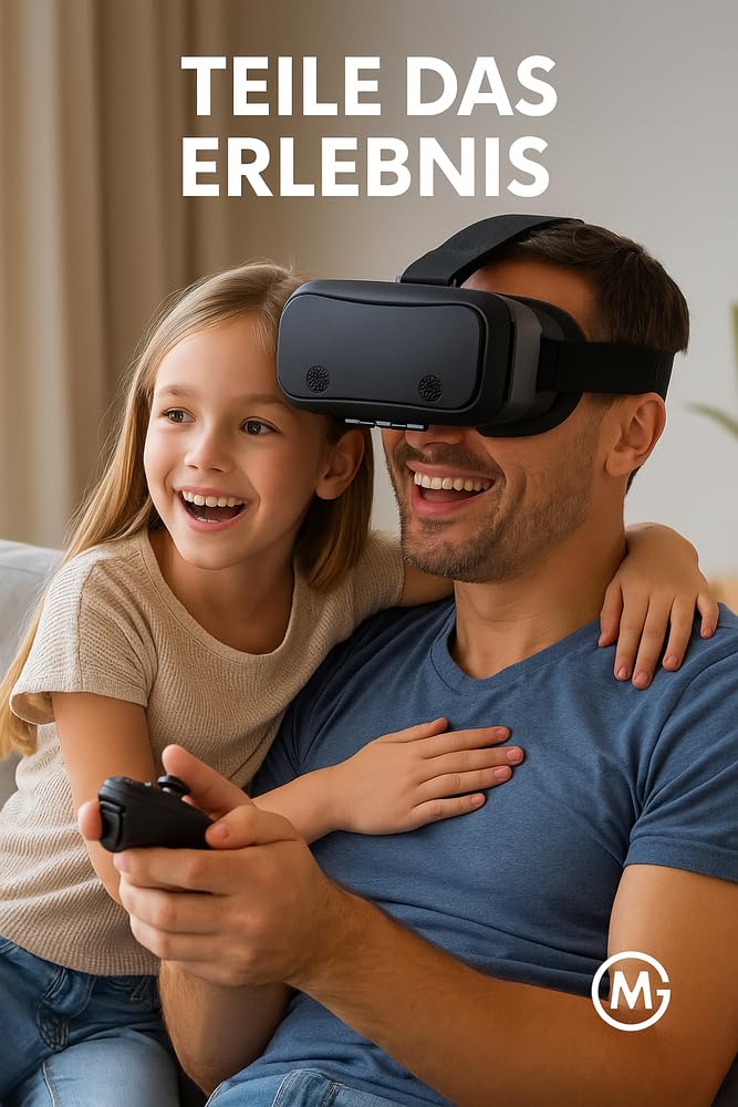 VR Headset 3D Occhiali per Smartphone Gaming Virtual Reality DE.