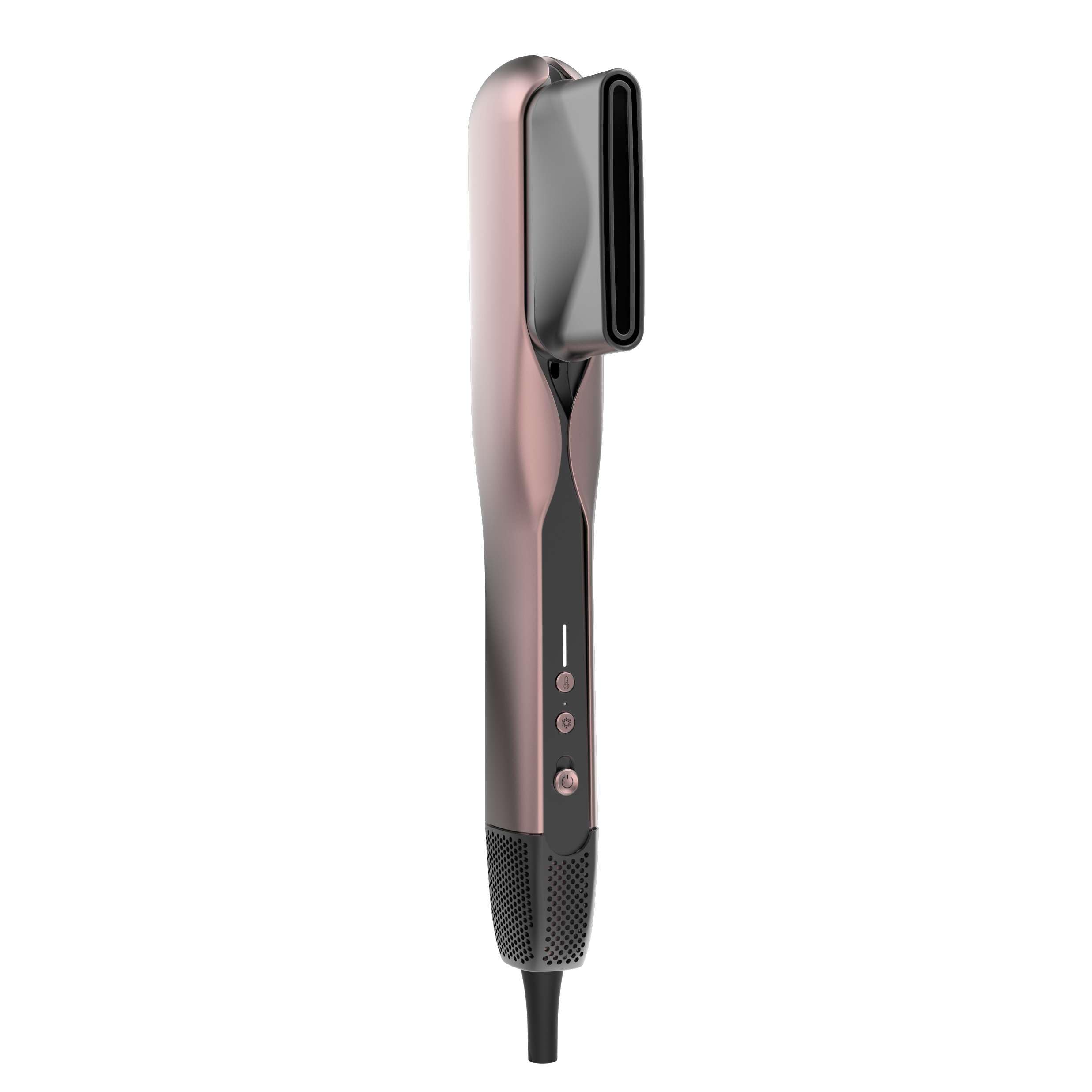 Cecotec Haarglätter mit Luft AirLisse 2in1 ForceDry Black Essential. 1000W, Luftstrom 19,7 m/s, 2 magnetische Aufsätze, Antifrizz, Plasmafunktion, bürstenloser Motor, 4Temperaturen, 2Geschwindigkeiten
