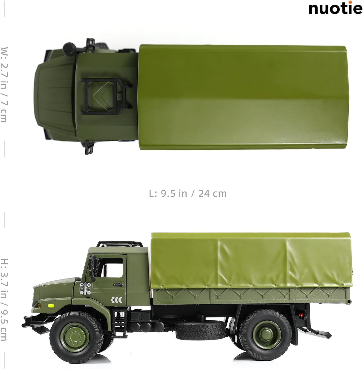 1/36 Unimog U1300 Transport Vehicle Car Die-cast Metal Model Kit Military Unimog Truck Miniature Military Multifunctional Car Model for Adults Collection or Gift