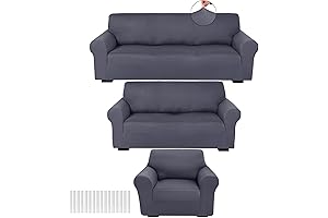 Fundas para sofás de sala 2 piezas: Juego de 3 fundas elásticas...
