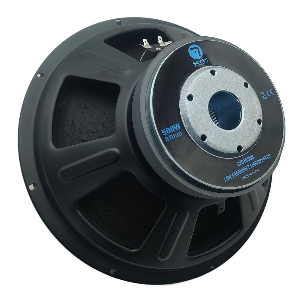 Seven Soundvector SVG15SUB/8 Subwoofer da 15 pollici Altoparlante professionale per gravi sub-grave 8 Ohm 500 W AES 1000 W Programma