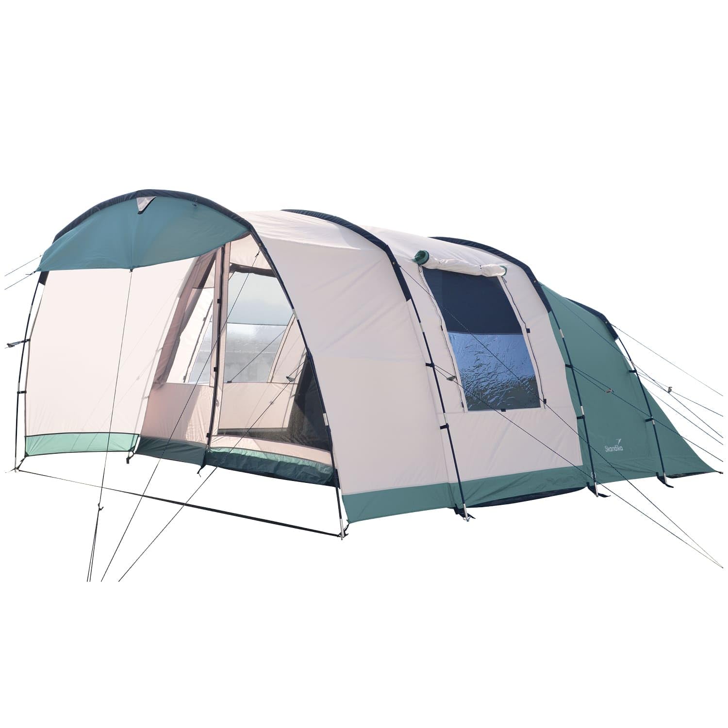Skandika Hafslo Sleeper Protect Tienda de campaña túnel | 4/5/5XL/6XL Personas, Impermeable, Suelo Cosido, 5000 mm Columna de Agua, toldo y Cabina Oscura