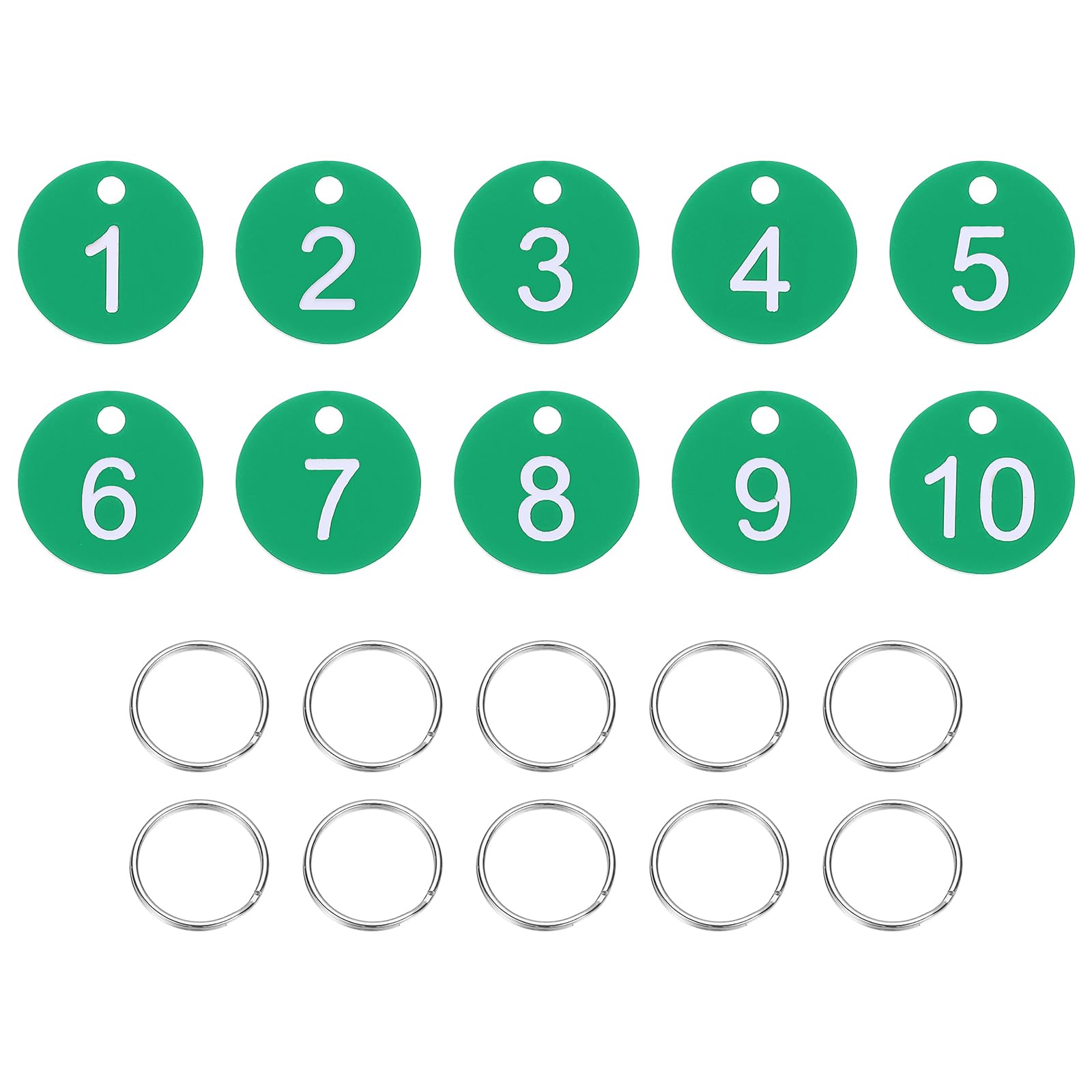 PATIKIL 10PCS Number Tags 1-10