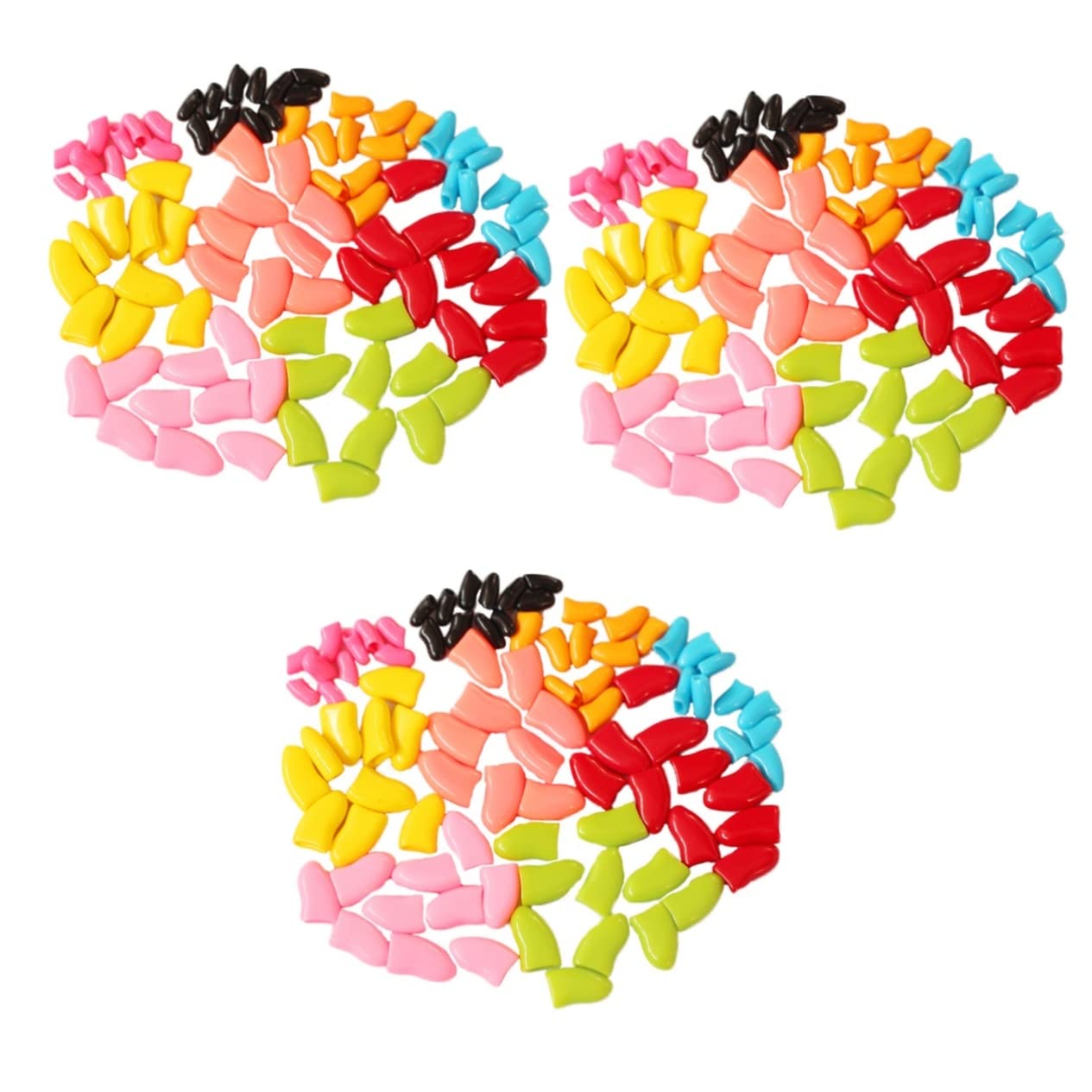 POPETPOP Ensembles De 420 Pièces Couvre-Ongles pour Animaux De Compagnie Couvre-Griffes Anti-Rayures Animaux Domestiques Anti-agrippement Couverture De Griffe De Chat Gel De Silice