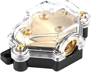 Bloco de distribuição de energia, bloco de conexão de energia de alta sensibilidade Bloco de distribuição de áudio automotivo com material de liga interna para sistema de áudio protegido