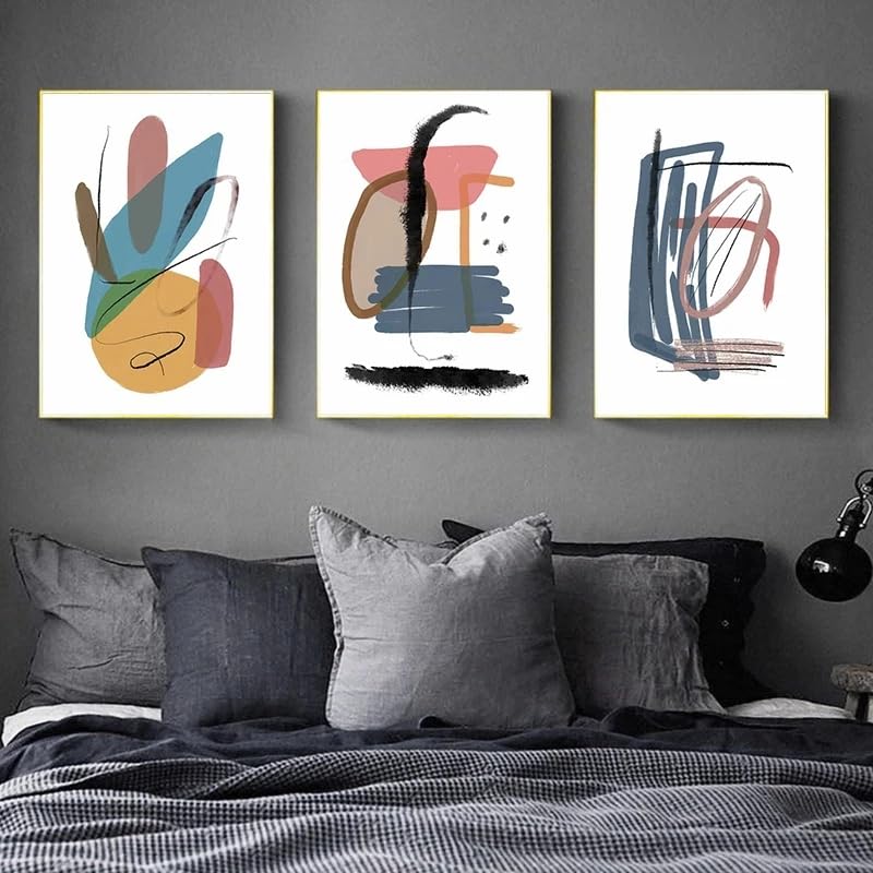 Peinture sur toile abstraite AmNooL en impression HD géométrique