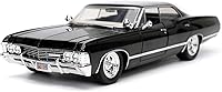Vista 2 de Jada Toys 253255037 Supernatural Dean Winchester, Chevy Impala Sport Sedán 1967, puertas + maletero + cubierta del motor para abrir, escala 1:24