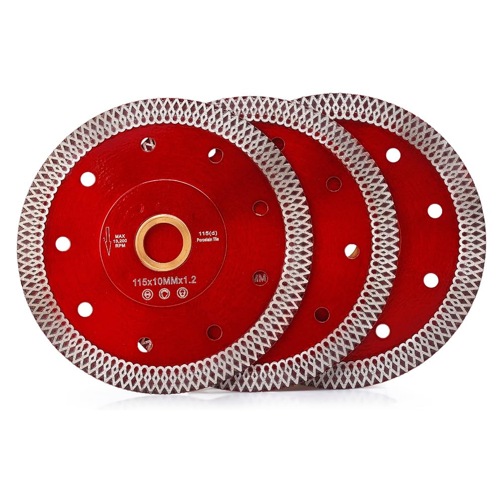 3 Pcs/Lot 4.5" Tile Blade Super Thin Porcelain Diamond Saw Blade for Porcelain Tile Granite