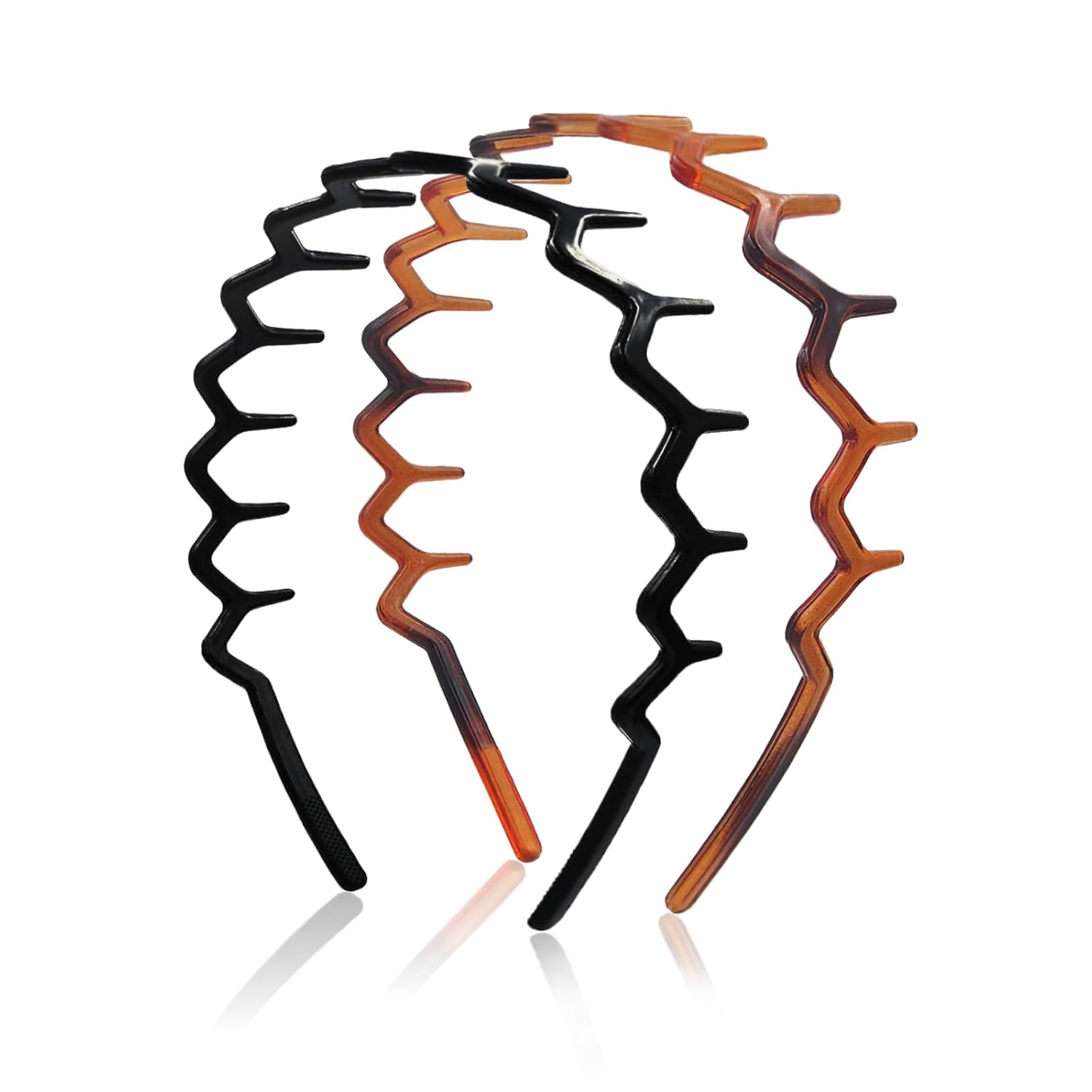 Zig Zag Headbands for Women Men Non-slip Plastic Hairbands Shark Teeth Hair Comb Wavy Headband Hair Hoop for Workout Washaing Face Zig Zag Headbands for Women Men Non-slip Plastic Hairbands Shark Teeth Hair Comb Wavy Headband Hair Hoop for Workout Washaing Face