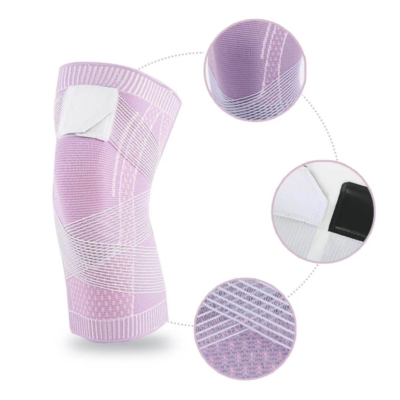 Genouillères de sport antidérapantes, manchons de compression pour hommes et femmes, idéales pour la course, la randonnée et le travail. Supports chauffants et manchons de compression pour hommes