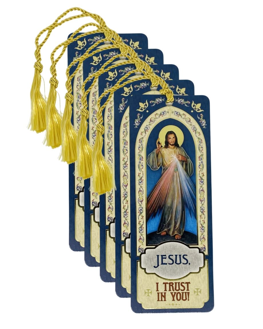 Amazing SaintsDivine Mercy Laminated Bookmark Set of 5