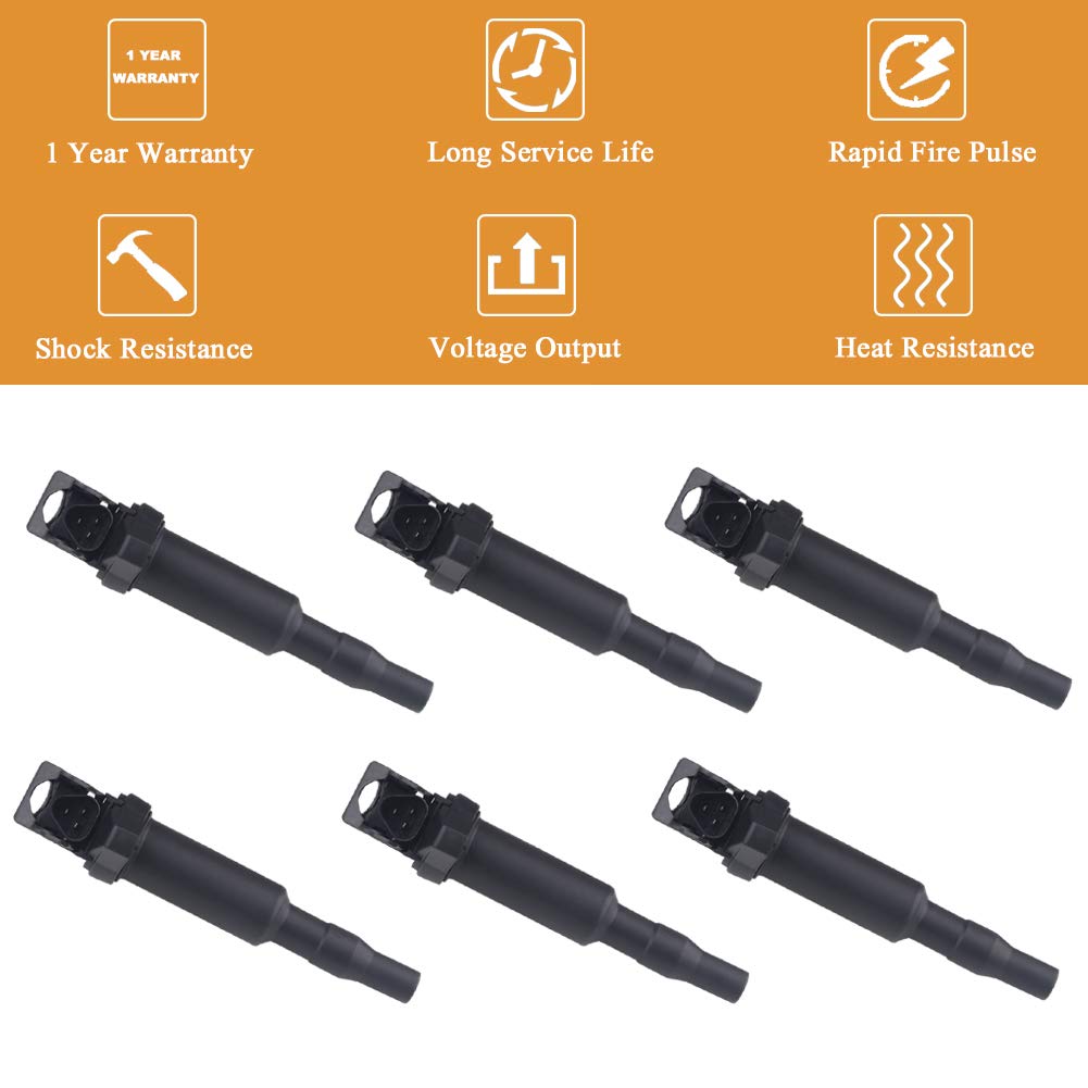 JDMON Compatible with Ignition Coil Pack BMW 325i, 335i, 328i, 525i