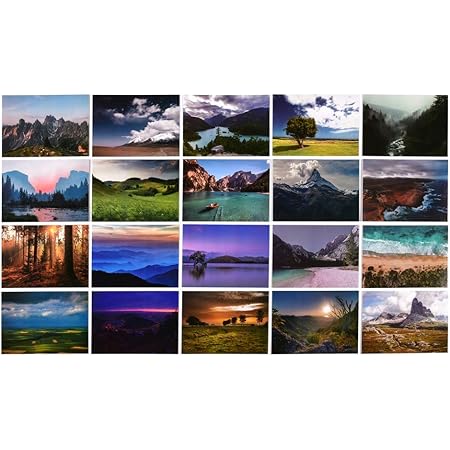 Lot De 50 Cartes Postales Avec Des Paysages Differents Amazon Fr Fournitures De Bureau