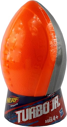NERF Deportes Turbo Jr. Fútbol Naranja Brillante y Titanio