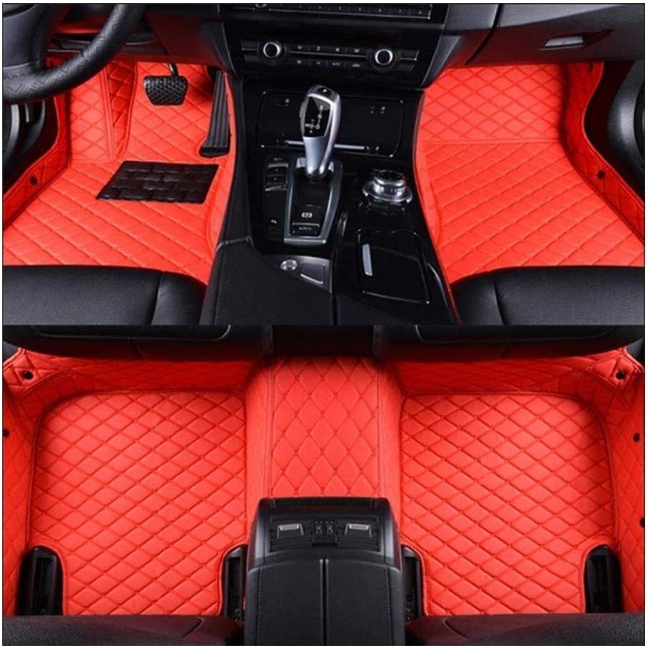 Wenxiu フラッシュマットの革の車のフロアマットカスタムオートフットパッド自動車カーペット