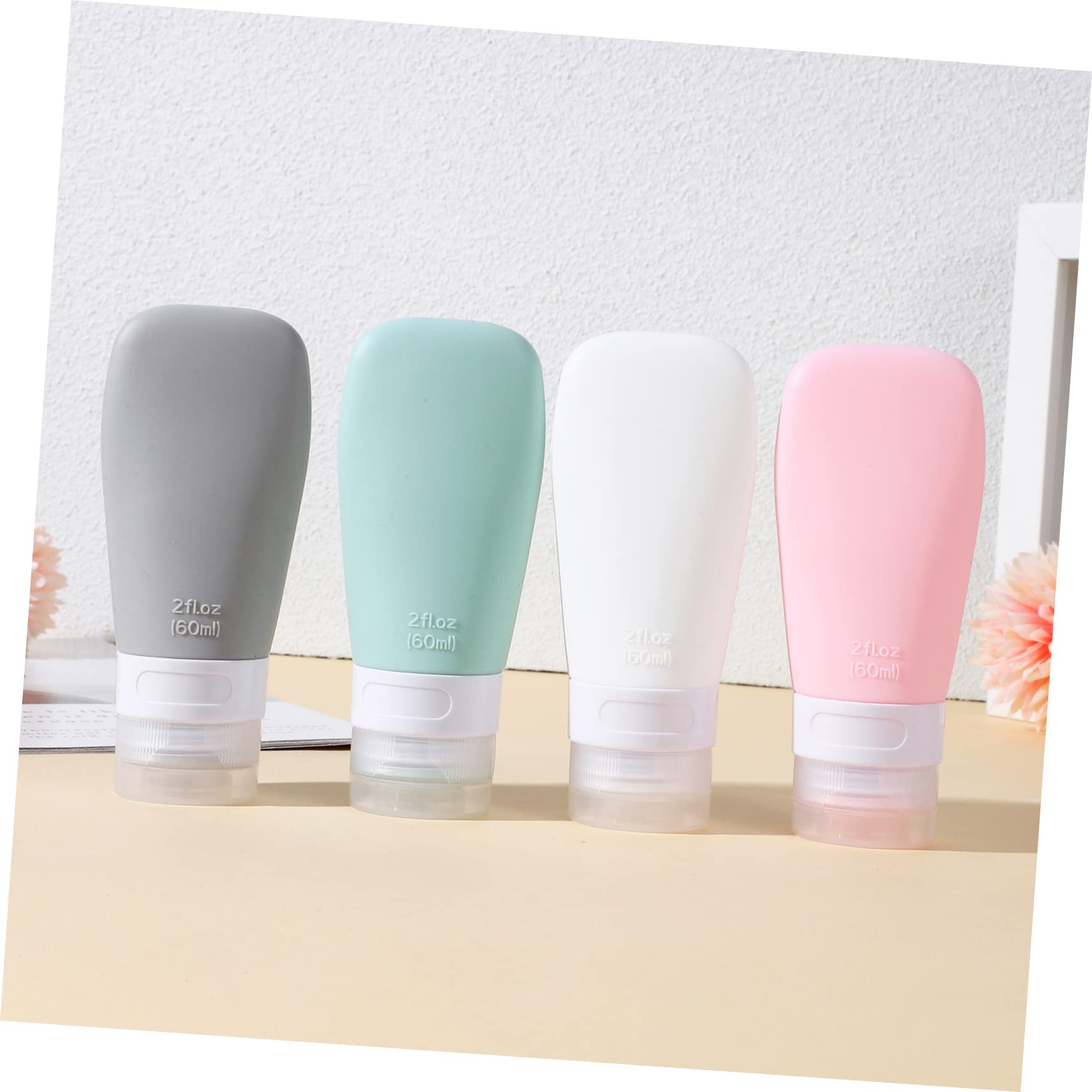 minkissy 12pezzi Flaconi Squeeze Riutilizzabili Da Viaggio Da Contenitori Per Shampoo Lozioni e Prodotti Per La Della Con Tappi Per Valigie e Zaini