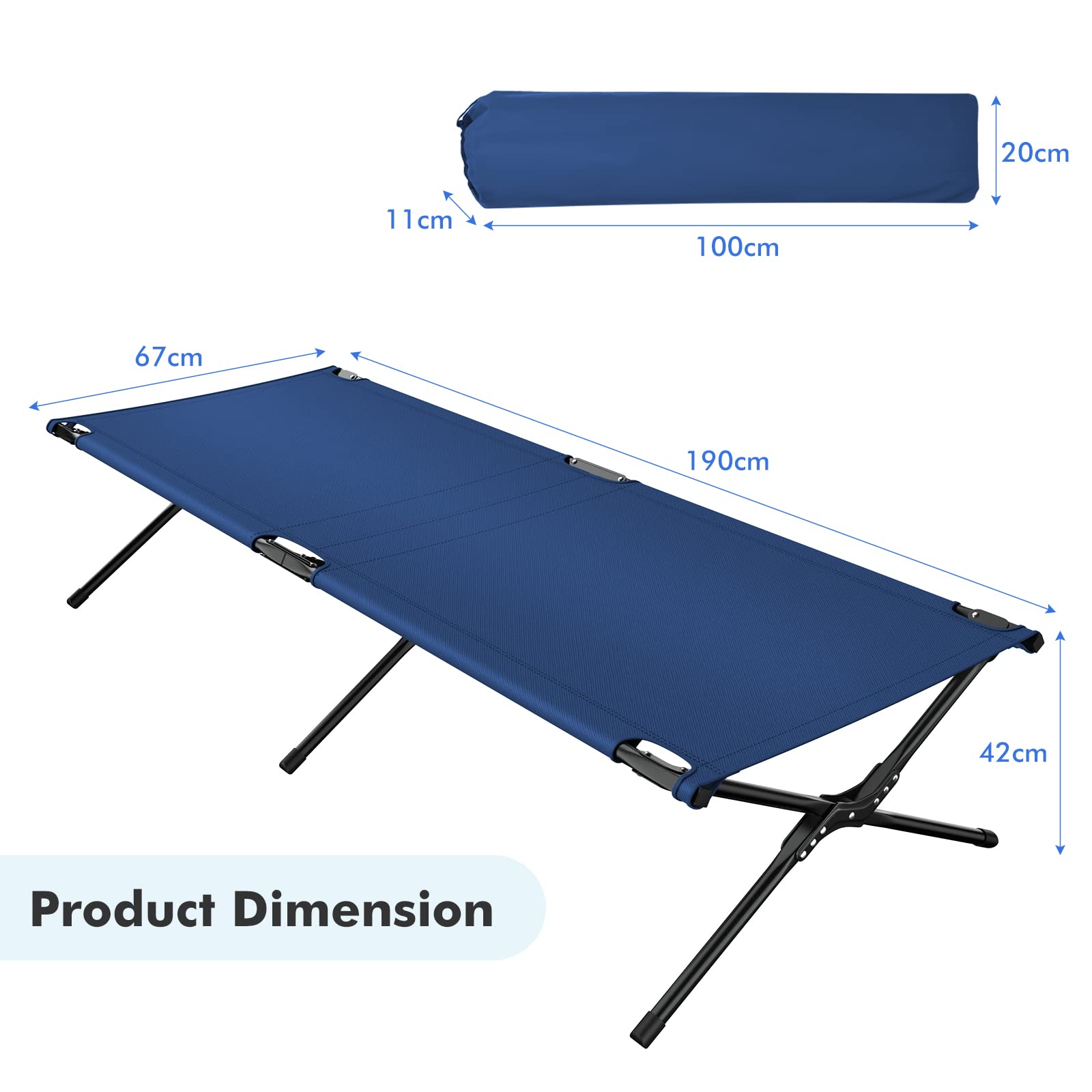 Soldes d'été 2026 : GYMAX Lit de Camp Pliable & Rétractable, avec Sac de Transport, Matela... pas cher Soldes d'été 2026 : GYMAX Lit de Camp Pliable & Rétractable, avec Sac de Transport, Matela... pas cher