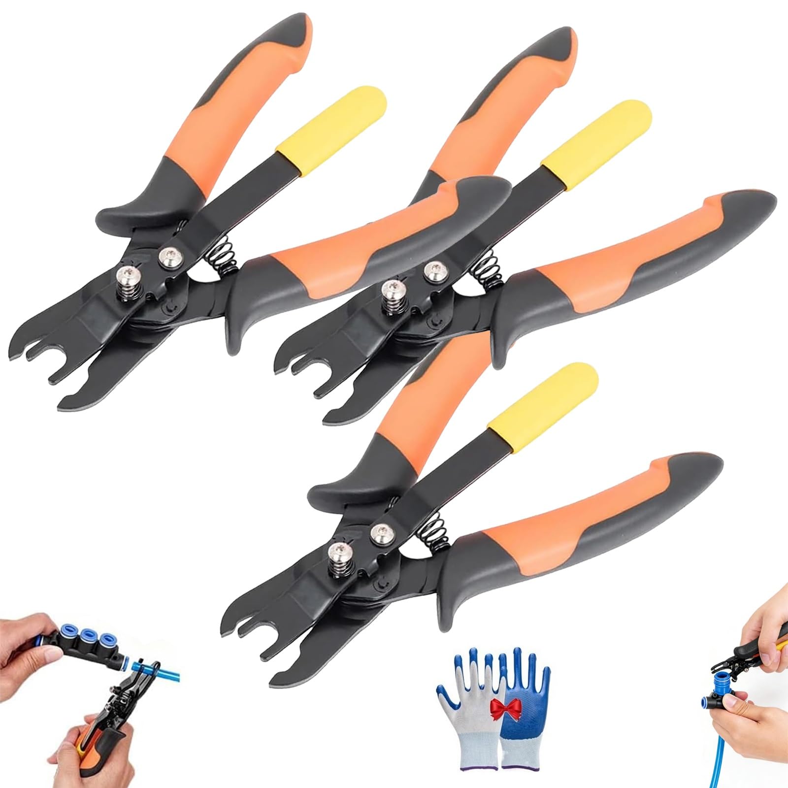 Herramienta Para Extraer Conectores De Mangueras De Aire, Herramienta Para Desconectar Racores De Conexión Rápida De Líneas De Aire, Racores De Conexión Rápida Para Mangueras Neumáticas(3PCS)